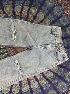 Ripped Wide Leg Jeans