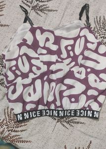 Crop Top With Shirt