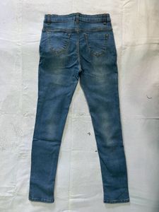 Woman Skinny High Rise Blue Jeans