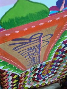 Handmade Wall Art with Sanskrit