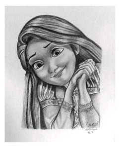 Rapunzel Sketch Art