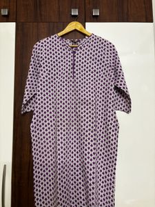 Polka Purple Kurti