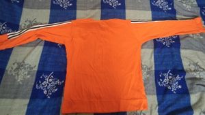 Apna Time Aayega Orange Full Sleeve T-shirt