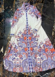 long gown top with belt