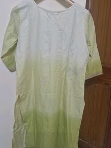 Elegant Embroidered Kurti with sleeveless jacket