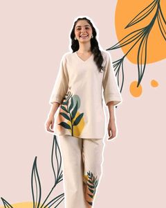 Cotton Cord Set Plus Size Available