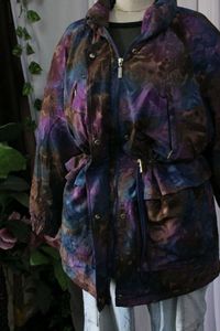 Vintage Adidas Tie-Dye Puffer Jacket