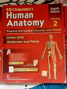 BD Chaurasiya Human Anatomy, Vol. 1,2,3,&amp; 4  - 8th