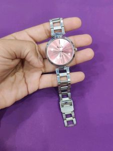 Fenix Women&#39;s Silver &amp; Pink Watch
