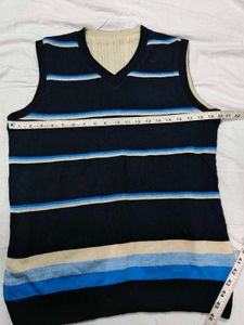 Reversible Knit Sweater Vest