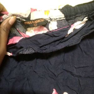 Floral Print Off-Shoulder Top