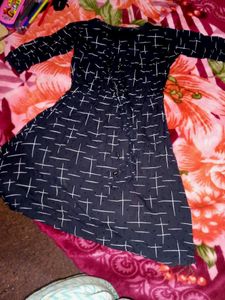 A Beautiful Dark Cray Colour Gown