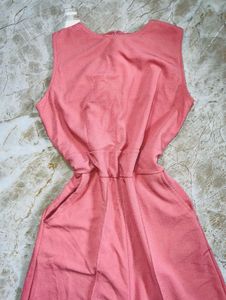Peach Wide Leg Jumpsuit