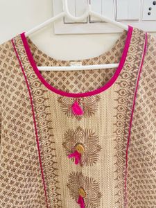 Pretty Dress With Pant And Dupatta