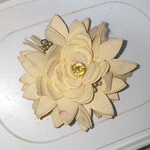 Pink Flower Hair Clip