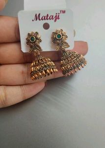 Antique Jhumka Earrings- Traditional Ethnic Design