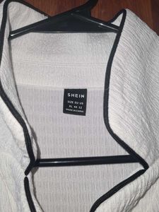 Shein Elegant white Shirt Dress