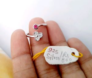 925 Silver Adjustable Ring