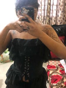 Ruffled Corset Top