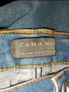 Authentic ZARA MAN Vintage Light Blue Jeans