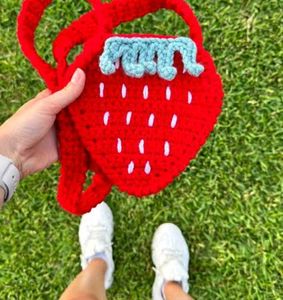 Crochet Strawberry Sling Bag 🍓