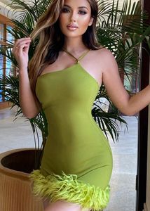 Halter Neck Mini Party Dress