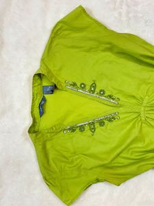 vintage green top