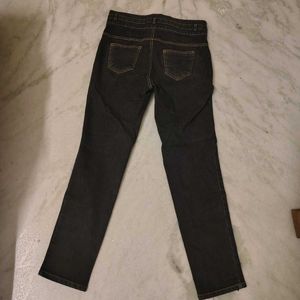 Black Denim Jeans 3 Button