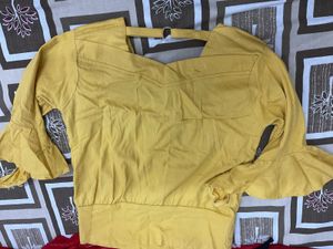 Yellow Button Work Top
