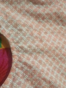 Peach Embroidered Kurta