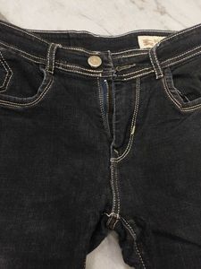 Dark Wash Denim Jeans ( Black)