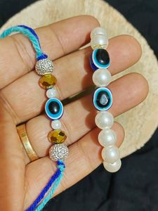 Couple Evil Eye Rakhi Combo
