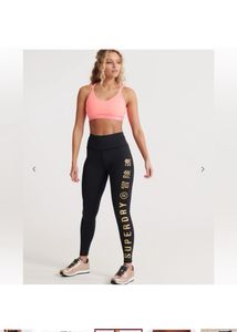SUPERDRYBrand Print Sports Leggings with Elasticat