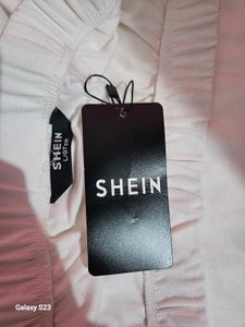 SHEIN Tiered White Maxi Skirt