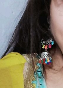 Colorful Jhumka Earrings