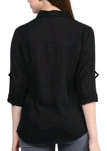 Classic Black Button-Up Shirt