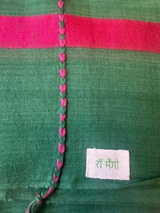 Raw Mango Designer Green Saree