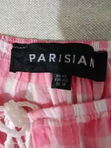 Pink And White  Cotton Top