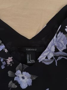 Floral Beachy Dress with laced botton