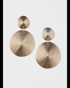 H&amp;M Golden Swirls Earrings