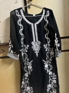 Black Chicken Work Kurti