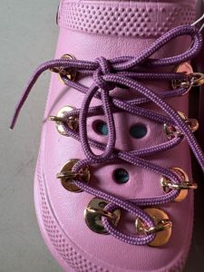 women girl Pink Embellished Clogs