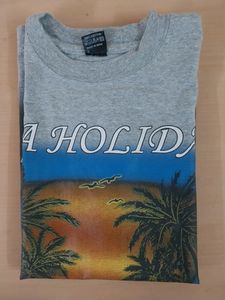 Grey colour t-shirt ideal for men