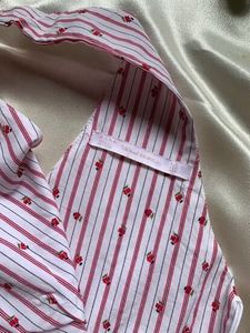 Striped Peplum Top