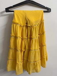 Yellow Sleeveless Top and Sharara