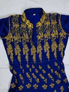 Royal Blue Embellished Partwear Dress