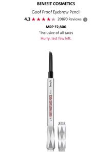 Benefit CosmeticsGoof Proof Eyebrow Pencil