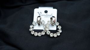 Sparkling Hoop Earrings Single Pics