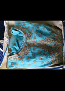 wedding gown(padded) katdana zardosi n sitara work