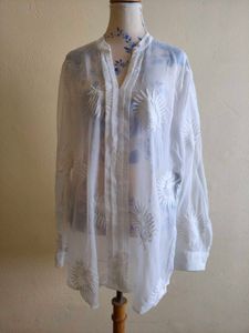 White Embroidered Tunic